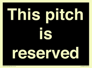 This pitch is reserved